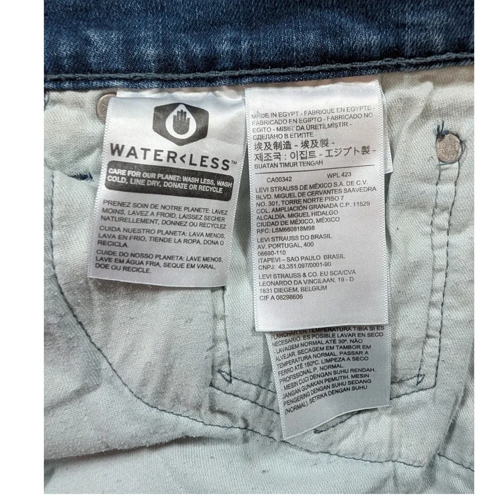 Levis 514 Straight Fit Mens Jeans W33 L30 Medium Wash Blue Denim 00514-0742